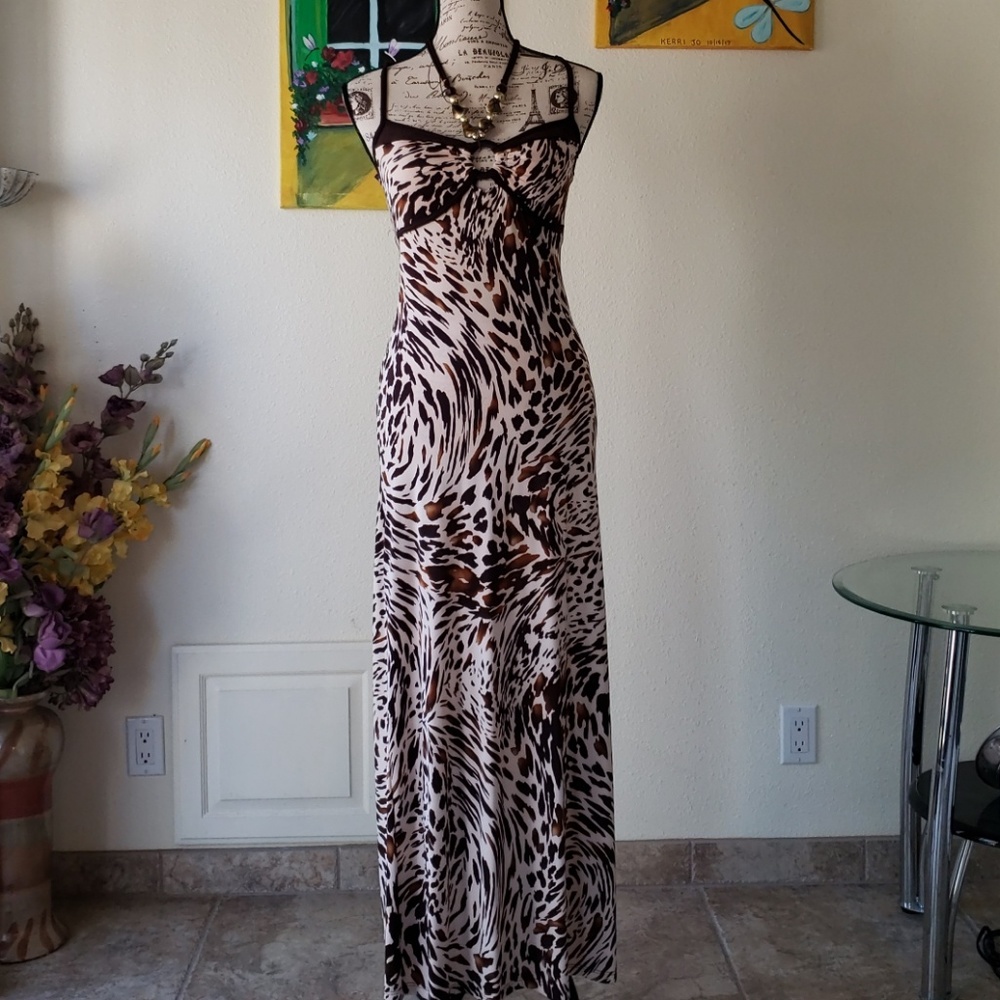 NWOT Halter Leppard print Dress by Entry.